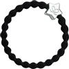 By Eloise London Silver Diamanté Star Black