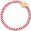 By Eloise London Velvet Gold Heart Elastico per capelli 1 pz colore Raspberry Ripple