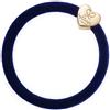 By Eloise London Velvet Gold Heart Elastico per capelli 1 pz colore Navy Blue