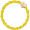 By Eloise London Metallic Gold Heart Elastico per capelli donna 1 pz colore Sunshine Yellow