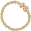 By Eloise London Rose Gold Bling Bow Elastico per capelli donna 1 pz colore Sand
