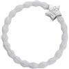 By Eloise London Metallic Silver Star Elastico per capelli donna 1 pz colore bianca