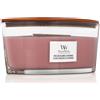 WoodWick Pressed Blooms & Patchouli Candela profumata 453,6 g tipo Pressed Blooms & Patchouli