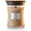 WoodWick Wild Berry & Beets Candela profumata 85 g tipo Cashmere