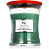 WoodWick Spiced Blackberry Candela profumata 275 g tipo Mint Leaves & Oak