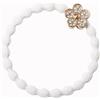 By Eloise London Bling Charms Daisy Flower Elastico per capelli donna 1 pz colore White