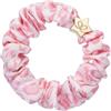 By Eloise London Silk Scrunchie Gold Star Elastico per capelli donna 1 pz colore Pink Leopard