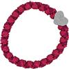 By Eloise London Woven Silver Heart Elastico per capelli donna 1 pz colore Magenta