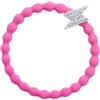 By Eloise London Silver Diamante Bolt Neon Pink