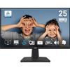 msi PRO MP251 Monitor 24,5 Full HD - Pannello IPS 1920 x 1080, 100 Hz, Schermo Eye-Friendly, Altoparlanti integrati, Regolabile in inclinazione - HDMI 1.4b, D-Sub (VGA)