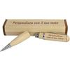 GFD - Penna in legno con Pendrive USB 3.0-16 GB - 32 GB - Include custodia in legno - Personalizzabile con Incisione Laser - Ideale come regalo - Made in Italy