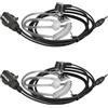 Retevis Walkie Talkie Auricolare 1 Pin 2.5mm, Radio Auricolare con Microfono, Walkie Talkie Cuffie, Auricolari PTT con Tubo Acustico Compatibile RB648 RT649 RT649B RT649P (2pcs)