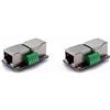 Treadax Treedix - 2 adattatori da RJ45 8P8C femmina a RJ45 8P8C femmina, con terminali a vite