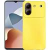 KEJI Cover Custodia in TPU, Morbido Custodia Cover Slim Anti Scivolo Custodia Protezione Posteriore Cover Antiurto per Cover per ZTE Blade A54 (6.6) (Giallo, ZTE Blade A54)