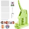 VEVOR Macchina per Spille Diametro 25 mm, Pressa a Mano in Plastica con 500 Componenti Libretto Magico Taglierina Circolare e Chiavi Esagonali, Impugnatura Ergonomica Rinforzata, per Spille Decorative
