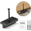 VEVOR Fissaggio Invisibile per Assi di Pavimentazione in Composito, 500 pezzi, Clip a T Fissaggi Nascosti in Plastica PP con Viti Metalliche, Compatibili con Assi di Spazio 5,5 mm Altezza 7 mm