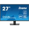 iiyama iiyama ProLite XU2792UHSU-B6 - Monitor a LED - 27 - 3840 x 2160 4K @ 60 Hz - IPS - 350 cd/m² - 1300:1 - 4 ms - HDMI, DisplayPort, USB-C - altoparlanti - nero opaco XU2792UHSU-B6