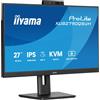 iiyama iiyama ProLite XUB2790QSUH-B2 - Monitor a LED - 27 - 2560 x 1440 QHD @ 100 Hz - IPS - 250 cd/m² - 1300:1 - 0.4 ms - HDMI, DisplayPort, USB-C - altoparlanti - nero, opaco XUB2790QSUH-B2