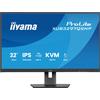 iiyama iiyama ProLite XUB3297QSNP-B1 - Monitor a LED - 32 (31.5 visualizzabile) - 2560 x 1440 QHD @ 100 Hz - IPS - 350 cd/m² - 1000:1 - 1 ms - HDMI, DisplayPort, USB-C - altoparlanti - nero, opaco XUB3297QSNP-B1