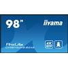 iiyama 98 3840x2160, UHD IPS panel DVI-I (VGA), HDMI 3x LH9875UHS-B2AG