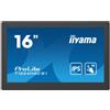 iiyama iiyama ProLite T1624MSC-B1, 39,6 cm (15,6), Projected Capacitive, 10 TP, Full HD, USB, Kit (USB), nero T1624MSC-B1