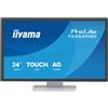 iiyama iiyama ProLite T2452MSC-W1AG Monitor PC 61 cm [24] 1920 x 1080 Pixel Full HD LED Touch screen Bianco (iiyama ProLite T2452MSC-W1AG - LED monitor - 24 [23.8 viewable] - touchscreen - 1920 x 1080 Full HD [1080p] - IPS - 400 cd/mÃ‚Â² - 1000:1 - 5 ms …