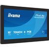 iiyama iiyama TW1023ASC-B3P visualizzatore di messaggi Design chiosco 25,6 cm [10.1] Wi-Fi 385 cd/mÂ² WXGA Nero Touch screen Processore integrato Android 24/7 (iiyama 10.1Ã‚Â" PCAP 10pt touchscreen PC with Android, PoE Te) TW1023ASC-B3P