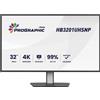 iiyama Iiyama ProGraphic HB3201UHSNP-B1 - Monitor a LED - 31.5 - 3840 x 2160 4K @ 60 Hz - IPS Black 2.0 - 450 cd/m² - 3000:1 - 4 ms - HDMI, DisplayPort, USB-C - altoparlanti - nero, opaco HB3201UHSNP-B1