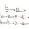 Almencla 10 Pezzi Molla Torsione Doppia Ricambio Ferro Arricciacapelli Accessori Sostituzione Carbonio Resistente Adatta per Salone Casa Styling Quotidiano, 26mm