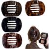 Comebachome Clip per capelli piatti, 4 pezzi 2.8 4 stili clip piatti francesi, barrette per capelli non slip in plastica per donne, artiglio per donne
