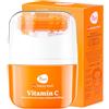7DAYS Crema Viso e Collo Antirughe Coreana alla Vitamina C con Rullo Massaggiante - Crema Idratante, Illuminante e Rassodante, Anti-Macchie, Effetto Lifting per il Doppio Mento, 40 ml