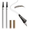 Boobeen 2 confezioni di penne per microblading delle sopracciglia, matite per sopracciglia impermeabili per donne per creare senza sforzo tratti naturali simili a peli, durata per tutto il giorno