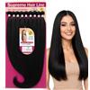Ser Mulher Extension Capelli Lisci a Tessitura in Bioproteina, Effetto Capelli Veri, 320gr - Hair Texture Lisce per Volume e Styling Movimentato, 9 Tessiture 3x70, 3x65, 3x60 cm, MARLI (Black)