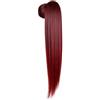 Ser Mulher Coda Capelli Extension di Cavallo Lunga 70 cm - Termofibra Resistente, Effetto Naturale - Peso: 150 g - Facile da Applicare - Coda Finta Capelli Lisci, (Burg Burgundi, Lisci) MARILIA