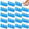 CDQZAIKEJI 20 Pezzi Separatore Dita Piedi Silicone Divaricatore Dita Piedi per Uomo Donna Separatore Unghie Riutilizzabile per Pedicure Manicure Accessori Cura Piedi