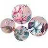 Piatti Decorativi da Parete Nassau Set 4 pz L'Oca Nera in Porcellana