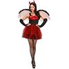 W WIDMANN MILANO Party Fashion - Costume da diavoletta, abito, ali, guanti, corna, inferno, Halloween