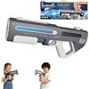 SINZONeu® Pistola ad Acqua Elettrica Automatica 2-in-1, Display LED e Luci RGB, Gittata 8-10m, Ricaricabile USB, per Bambini e Adulti, Giochi Esterni e Piscina