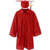 Generico Toga Bambino Set Toga E Tocco per Bambini 2-14 Anni Costume da Laureato con Stola Cappello E Nappina 2026 Abito Diploma per Asilo Scuola Materna Primaria Kit Completo Graduazione