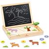 Dal Negro - La mia lavagna learn & play - Doppia lavagna in legno completa di magneti, gessetti, pennarello e cancellino. Adatto per bambini adatto ai bambini dai 4 anni in su.