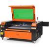 VEVOR Macchina per Incisione Laser CO2 Compatta Piano di Lavoro 60x90cm Potenza 100W Spessore di Taglio Max. 15mm Velocità di Incisione 0-500 mm/s, Macchina da Taglio per Incisione Tubo Incisore CO2