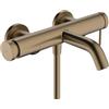 hansgrohe Tecturis S - Rubinetto per Vasca da Bagno Esterno per 2 Utenze, Miscelatore Monocomando per Vasca, Bronzo Spazzolato