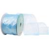 Morex Ribbon Wired 2 - 1/5,1 cm Nastro Chiffon con 18,3 m Bobina Lt. Blue