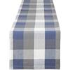 DII 100% cotone da tavolo, blu francese, runner da tavolo, 14x72
