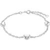 amor - Bracciale Bambini - Unisex in Argento 925 - Ciondolo a Cuore - AMR-B0020