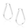 ALEXCRAFT Orecchini Donna Argento 925 Cerchio Grandi 925 Post Orecchini a Cerchio Argento 925 Orecchini Donna Cerchi Sepssi 40mm Forma Goccia