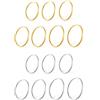 ALEXCRAFT Set Anelli Donna Impilabili Nocche Midi in Acciaio Inossidabile - Oro e Argento Fedine Sottili Per Tutte Le Dita Pollice Mignolo