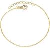MATERIA by Matthias Wagner Bracciale sottile da donna, in argento 925, placcato al rodio, 21 cm, argento