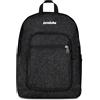 Invicta Zaino Scuola Jelek Shine, Nero, 34 L, Effetto brillantini, Doppio Scomparto, Tasca interna con organizer, Tasca porta pc, Tasca portaborraccia, Scuola media e superiore, Ragazza