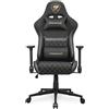Cougar CGR-A2F-GLB COUGAR Sedia da gioco Armor One V2 Gold F, PVC/tessuto, nero